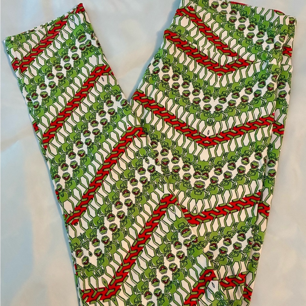 LuLaRoe Disney Collection OS Kermit Muppet Leggings - NEW